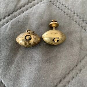 Vintage 1962 “G” Football Champions Pendant & Tie Pin